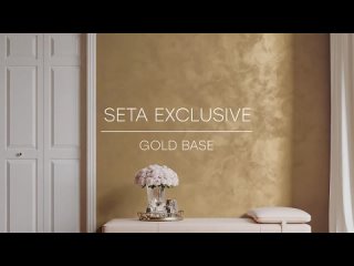 Seta exclusive, silk effect decorative with golden effect