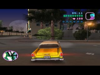 Grand Theft Auto: Vice City - ретро игра. Свободная езда