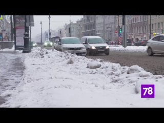 Снежный коллапс на парковках Петербурга