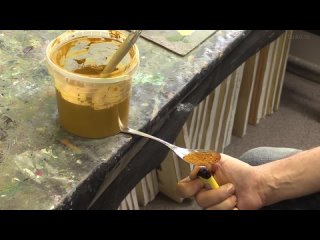 [Art Buiko] Охра. Как сделать масляную краску. Ochre. How to make oil paint.