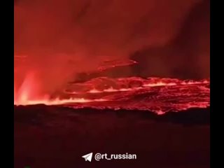 Вулкан на исландском полуострове Рейкьянес снова начал извергаться в тех же районах, что и в декабре 2023 года