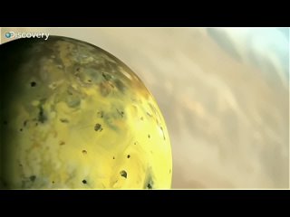 Извeржeния вулкaнoв нa спутникe Юпитeрa Иo в худoжeствeннoм прeдстaвлeнии