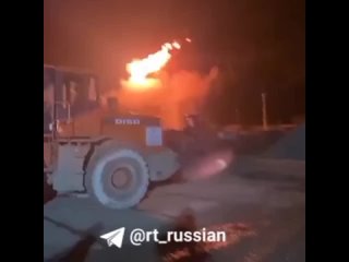 Пожар произошёл ночью на территории Ильского НПЗ в Краснодарском крае