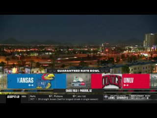 Kansas Jayhawks vs UNLV Rebels NCAAF Guaranteed Rate Bowl