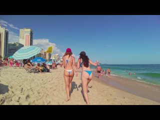 🇧🇷 LEBLON BEACH, RIO DE JANEIRO ｜ Brazil 【 4K UHD 】 THE BEST BEACH!