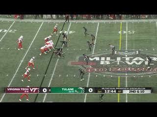 Virginia Tech Hokies vs Tulane Green Wave NCAAF  Military Bowl