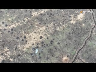 🇺🇦🪖🇷🇺 Guerra de drones: una aeronave no tripulada rusa embiste contra un hexacóptero ucrania