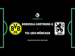 3-я Бундеслига 2023 2024. 17-й тур Боруссия Д II Мюнхен 1860