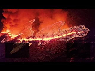 Огненный разлом на 4 километра | Извержение вулкана в Исландии: жители эвакуированы