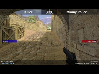 Игра за 3-е место на турнире по cs 1.6 от команды ““One““ [Killer -vs- Miamy Police] @ by kn1fe