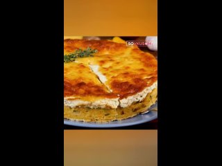 Вафельный торт из курицы.