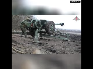 Расчеты гаубиц Д-30 группировки войск «Восток» громят позиции ВСУ на Южно-Донецком направлении   Ком