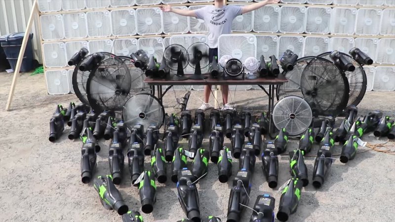 Can 1, 000 Fans At Max Speed Push A