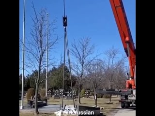 A monument to the soldiers of the Ukrainian CC division Galicia has been demolished in Canada