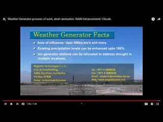Погодный генератор, ионизация облаков делает пустыни в ОАЭ зелёными