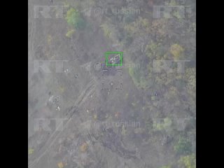 Российский «Ланцет» с функцией автозахвата уничтожает танк противника в Херсонской области