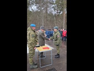 Вручение воинского звания младший сержант, Султонову Расулджону А.