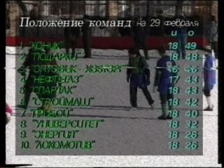 1996 год, чемпионат Тюмени