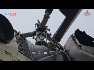 Российский вертолет Ка-52 уничтожил опорный пункт ВСУ