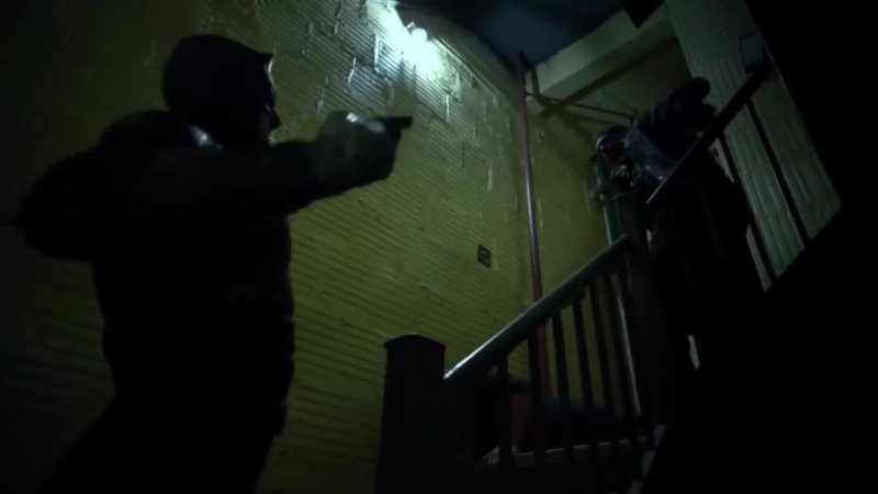 Stairwell fight scene from Daredevil season