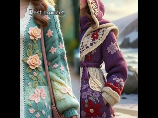 wow  The best knitted womens coat designs with wool (share ideas)(1)