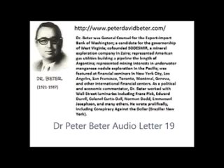 Hello, my friends, this is Dr. Beter.  Today is December 18, 1976, and this is my monthly AUDIO LETTER No. 19.