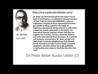 Hello, my friends, this is Dr. Beter.  Today is April 24, 1977, and this is my monthly Audio letter No. 23.