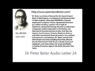 Hello, my friends, this is Dr. Beter.  Today is May 28, 1977 and this is my monthly Audioletter No. 24.