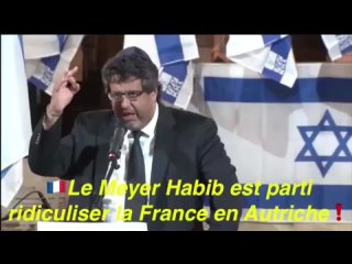 Le Meyer Habib est parti ridiculiser la France en Autriche