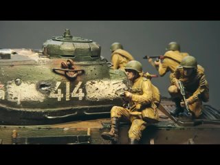 Alex Modelist IS-2. Coloring the figures of soldiers for diorama Berlin 1945. 1/35 | Раскрашивание фигурок солдат.