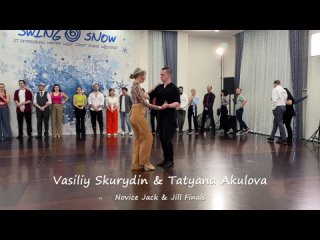Vasiliy Skurydin  Tatyana Akulova. 1st place Novice JnJ. Swing  Snow 2024  WCS Dance
