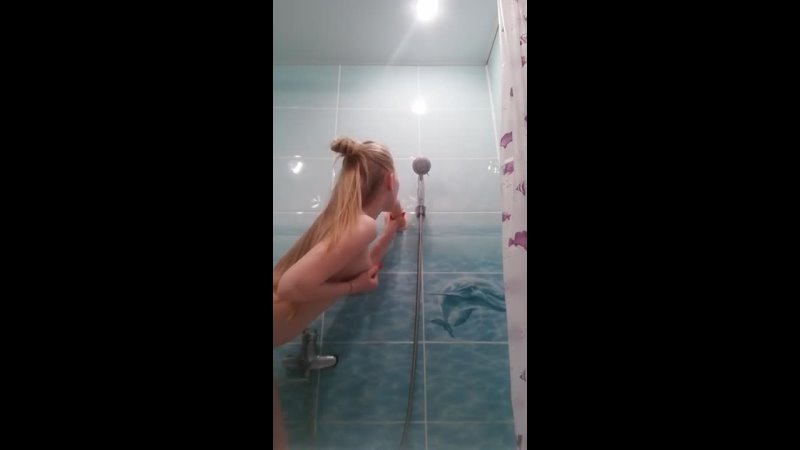 Little Quarantined Blonde Cums in the Bathroom Meri-Mouse 1080p
