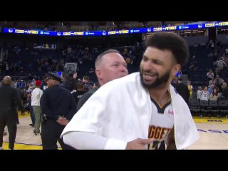 This moment between Jamal Murray and Michael Malone is hilarious 😂