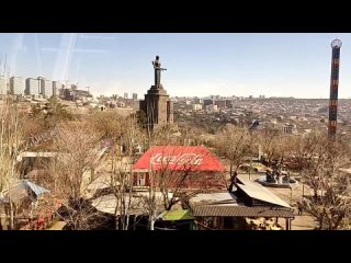 парк Победы в Ереване и вид на город с колёса обозрения