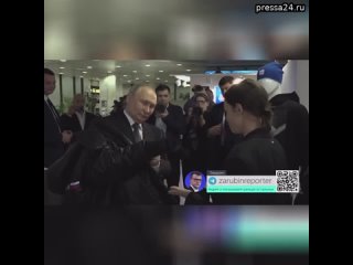 Путин на выставке примерил новый “Бушлат из России” и уехал в нем с мероприятия  В одном из павильон