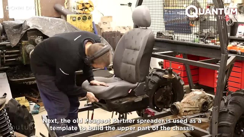 Man Spends 1000 Hours Building All Terrain Vehicle From Old Car Parts by Donn