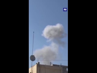 Israeli warplanes bomb the vicinity of the Al-Aqsa Martyrs Hospital