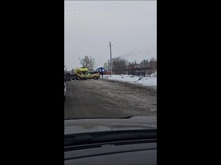 В Усть-Каменогорске водитель грейдера во время снегоуборки выехал на встречку и совершил ДТП