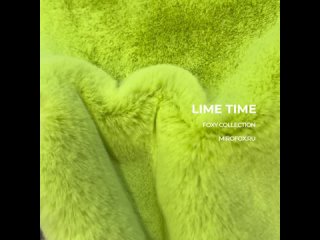 Экомех под викунью коллекции FOXY в цвете Lime Time