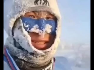 ️В Якутии в -55 °С прошёл беговой марафон на 42км