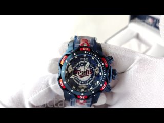 Invicta Reserve Venom MLB Minnesota Twins 41880 Небольшие Спортивные Часы с Хронографом Унисекс на Синем Ремешке