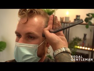 Regal Gentleman - Guy With Fine Blonde Hair Gets The Haircut He Wanted