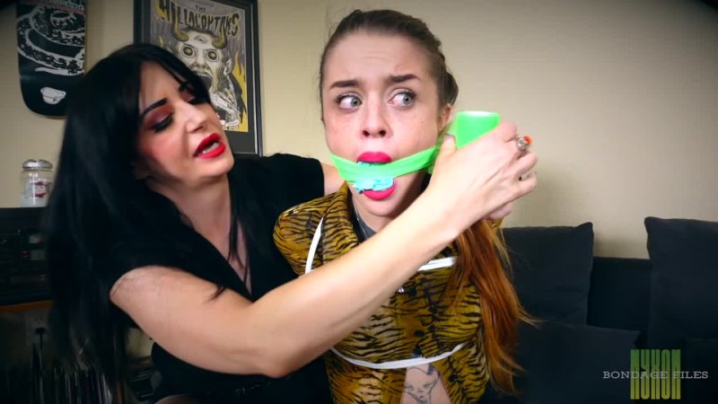 Nyxons Bondage  Mouth Filling Gags Compilation. Nyxon, Bella Luxx, Nahla, Slyyy, Luna 