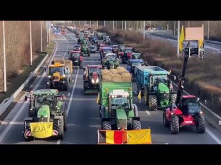 Farmer protests began this weekend in Belgium, where there are also road blockades and demonstrations that are quickly spreading