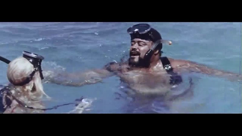 Vintage Scuba Diving Blonde Scuba Girl Diving 1970s