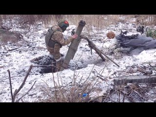 Расчеты 82-мм и 120-мм минометов Южной группировки войск выполнила огневые задачи на Донецком направлении