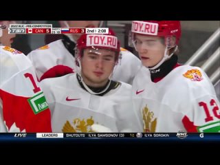 Гол Александра Пашина (контр. матч Канада-Россия перед МЧМ-2022, )