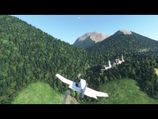 ЗАМОК Нойшванштайн в игре  Flight Simulator