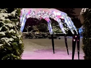 Гигантский паук и огромная жаба! Сад фонарей в ботаническом саду Минска
