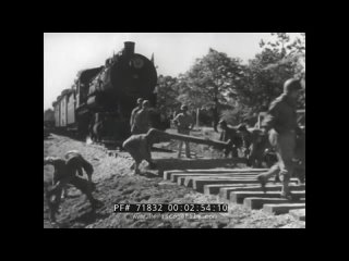 STEAM LOCOMOTIVES JOIN THE ARMY, JAPANESE NEWSREEL, THE FIGHTING DUTCH, 71832